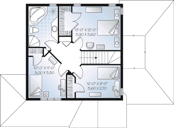 upper floor house blueprint