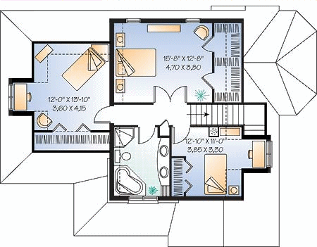 upper floor house blueprint