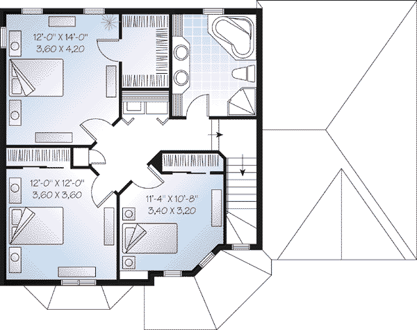 upper floor house blueprint