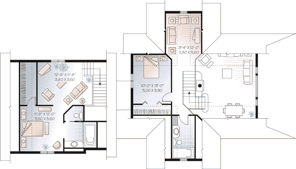 upper floor house blueprint
