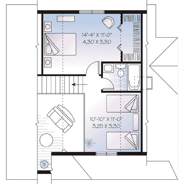 upper floor house blueprint