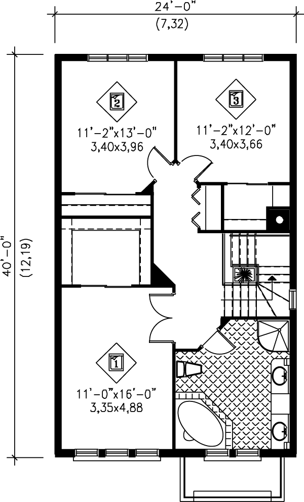 upper floor house blueprint