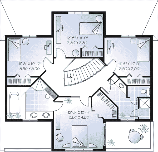 upper floor house blueprint