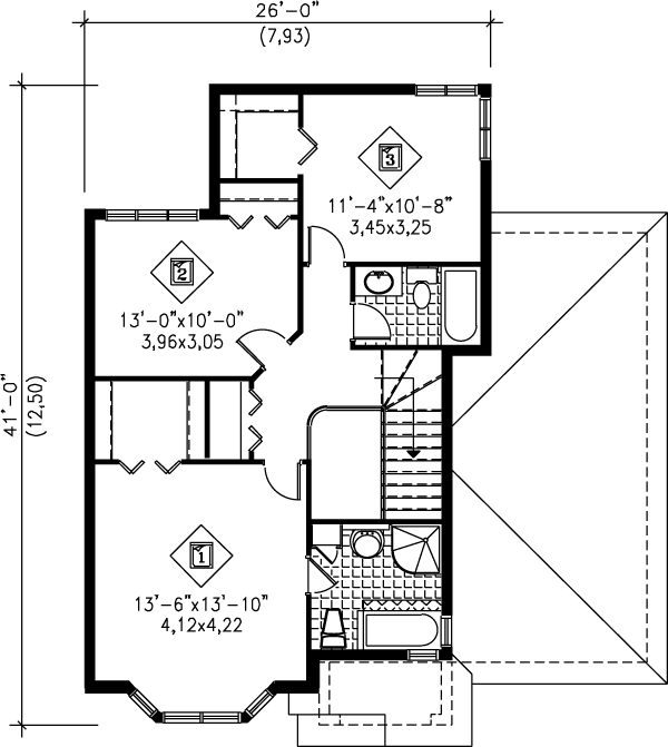 upper floor house blueprint