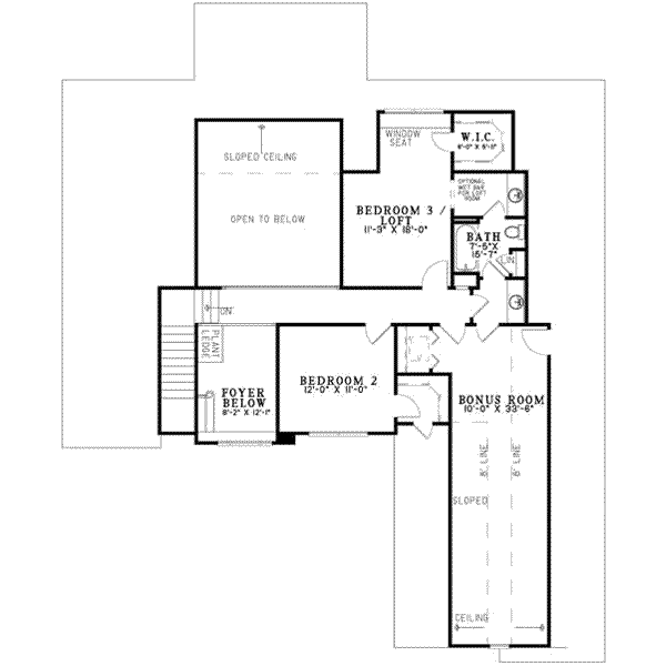 upper floor house blueprint