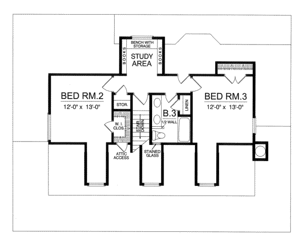 upper floor house blueprint