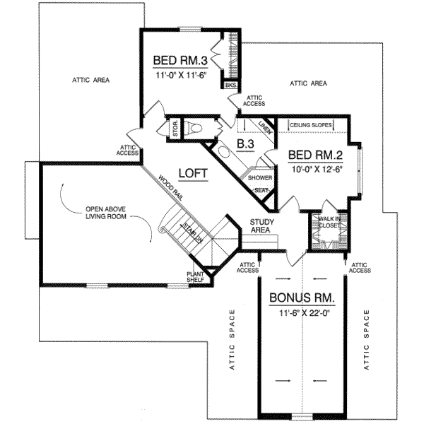 upper floor house blueprint
