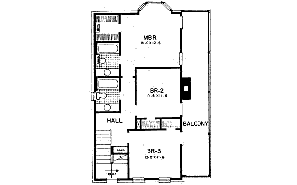 upper floor house blueprint