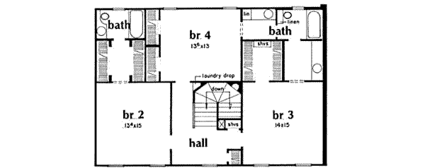 upper floor house blueprint