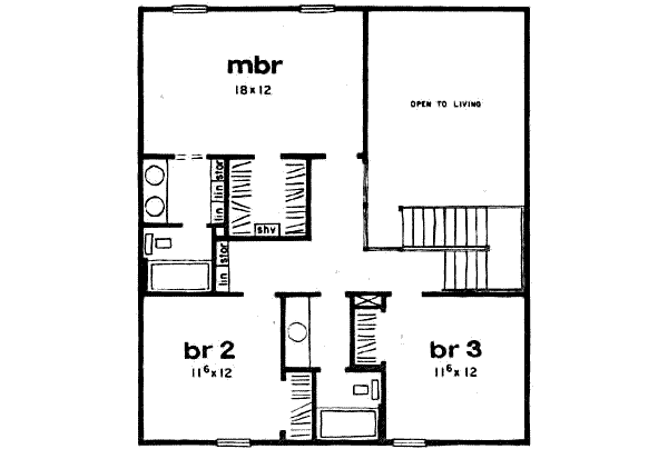 upper floor house blueprint