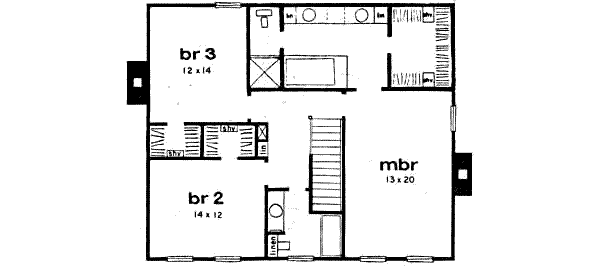 upper floor house blueprint