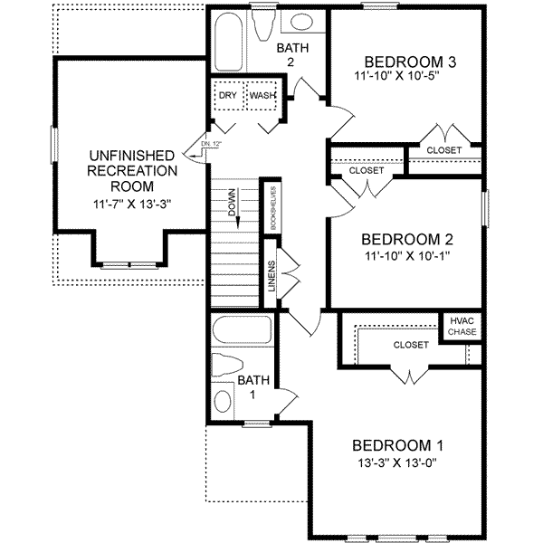 upper floor house blueprint