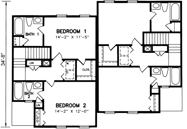 upper floor house blueprint