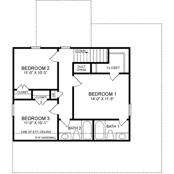 upper floor house blueprint