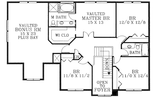 upper floor house blueprint