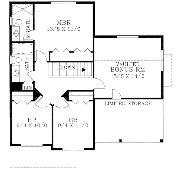 upper floor house blueprint