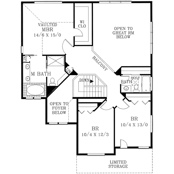 upper floor house blueprint