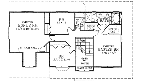 upper floor house blueprint