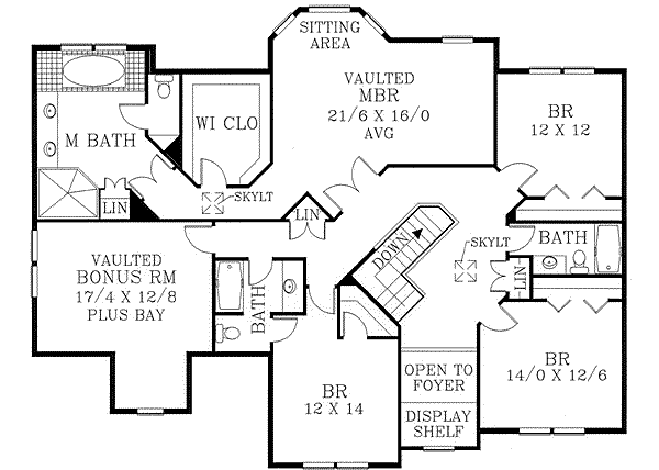 upper floor house blueprint