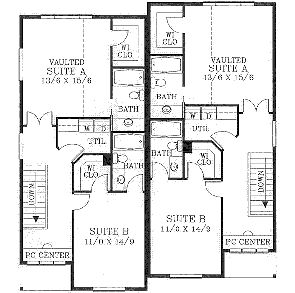 upper floor house blueprint