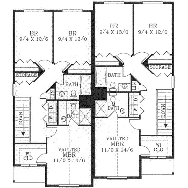 upper floor house blueprint