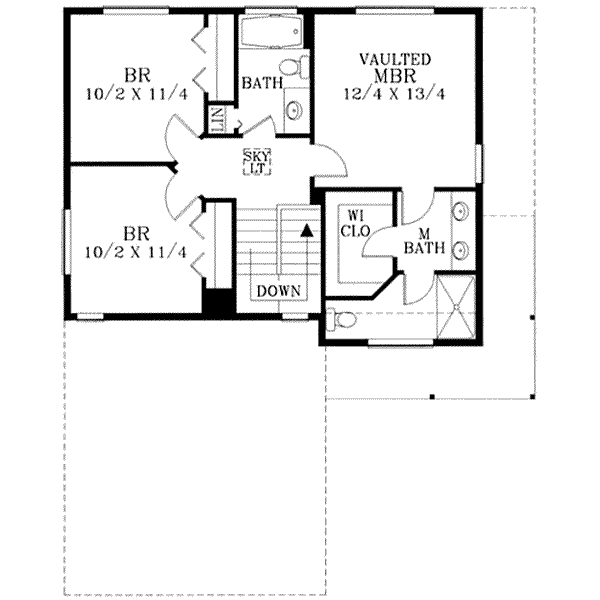 upper floor house blueprint