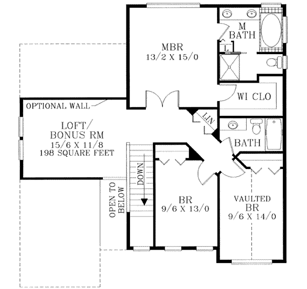 upper floor house blueprint