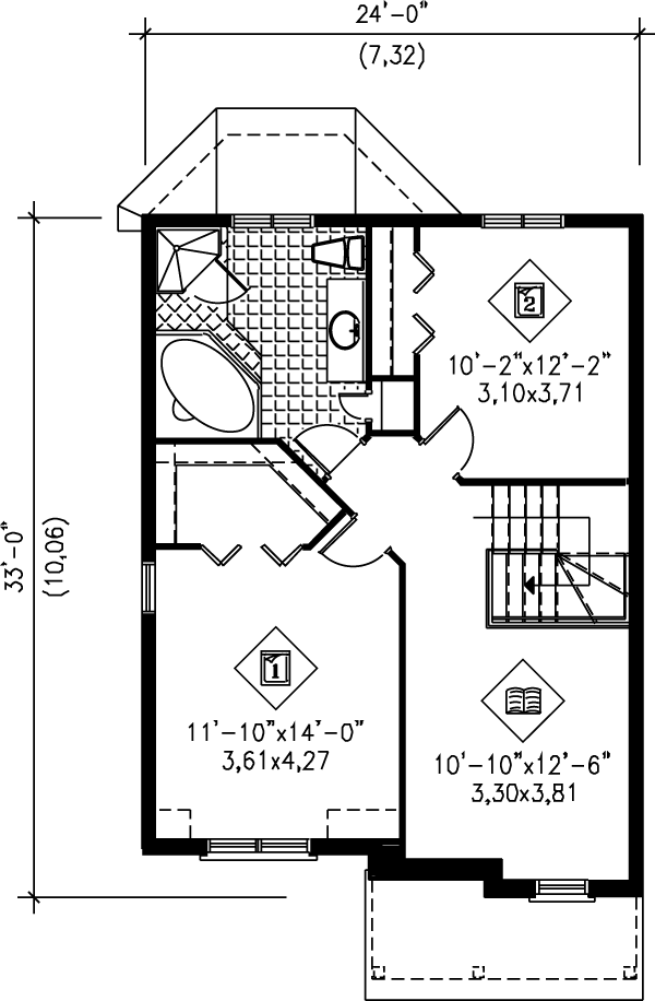 upper floor house blueprint