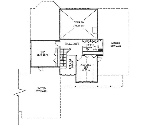 upper floor house blueprint