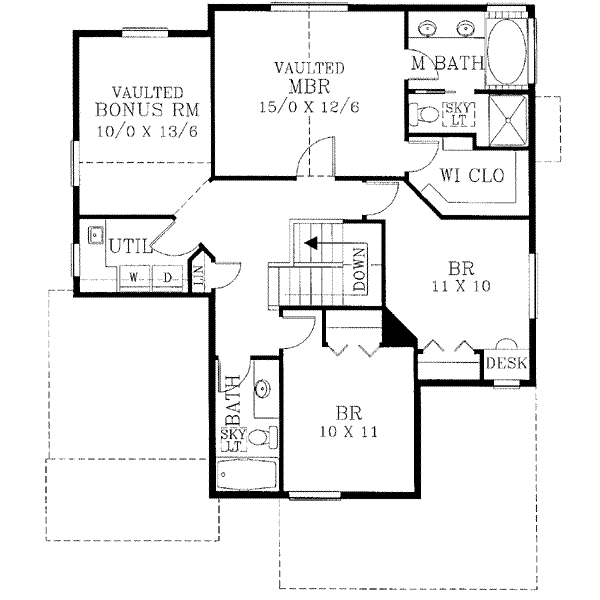 upper floor house blueprint