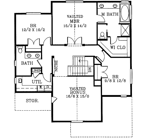 upper floor house blueprint