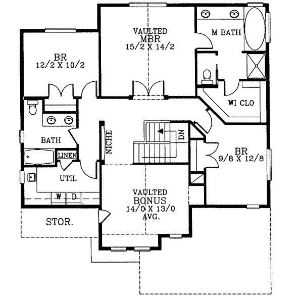 upper floor house blueprint