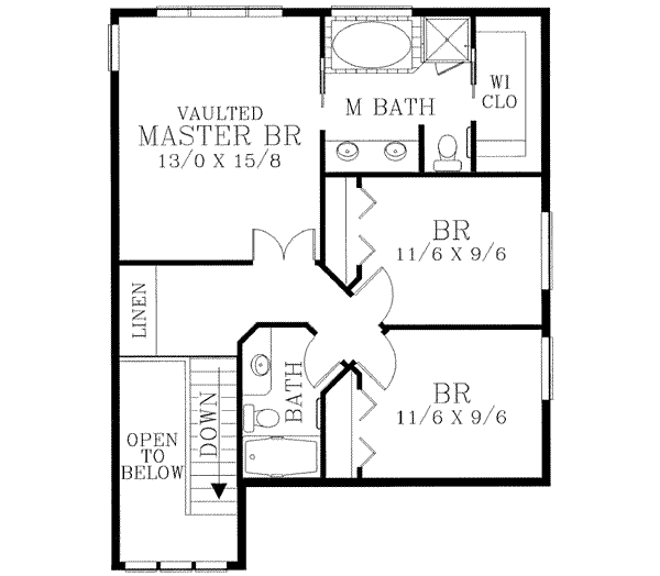 upper floor house blueprint