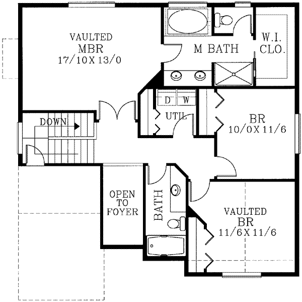 upper floor house blueprint