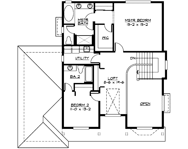 upper floor house blueprint