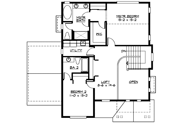 upper floor house blueprint