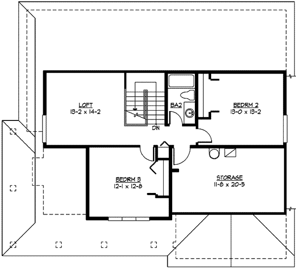 upper floor house blueprint