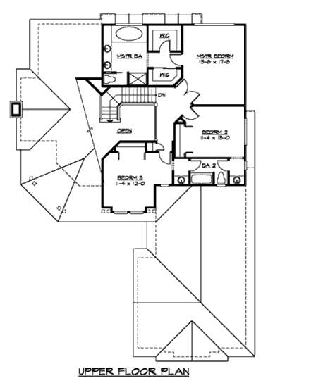 upper floor house blueprint