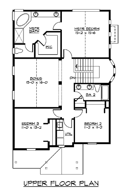 upper floor house blueprint