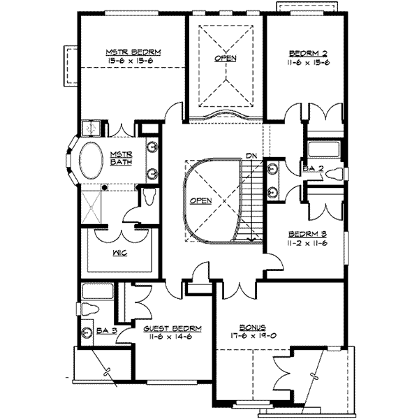 upper floor house blueprint