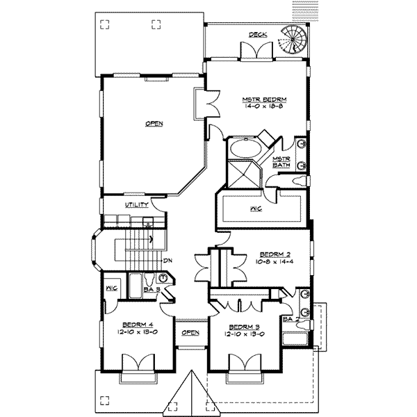 upper floor house blueprint