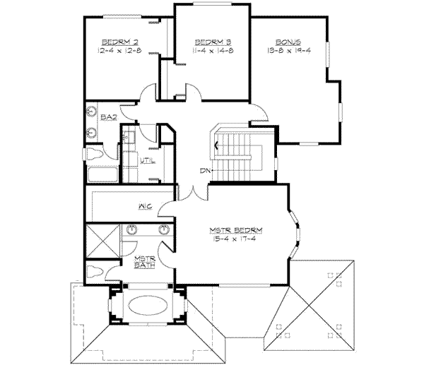 upper floor house blueprint