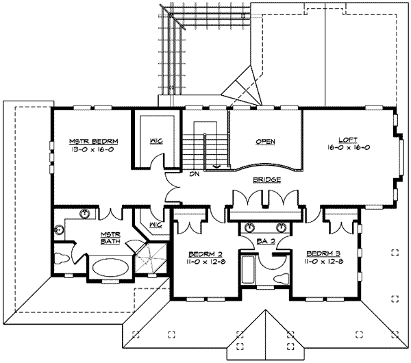 upper floor house blueprint