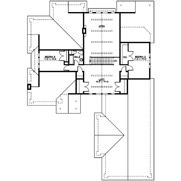 upper floor house blueprint
