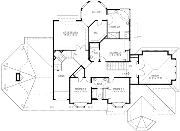 upper floor house blueprint