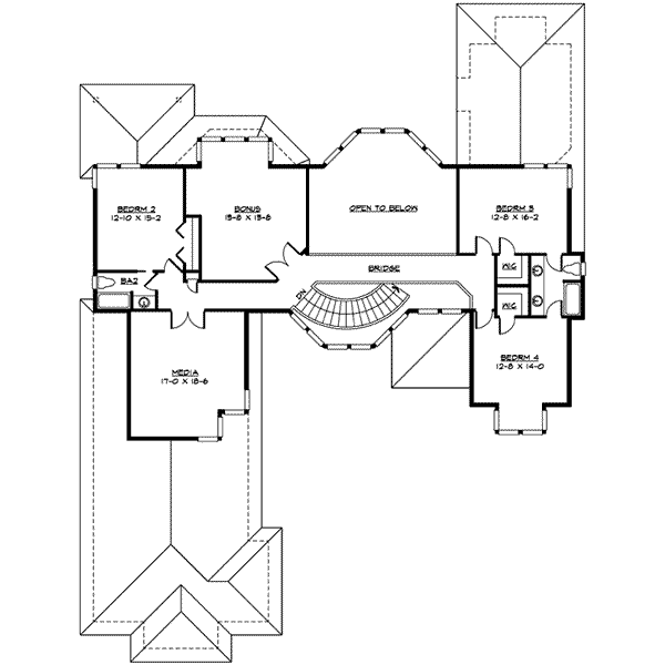 upper floor house blueprint