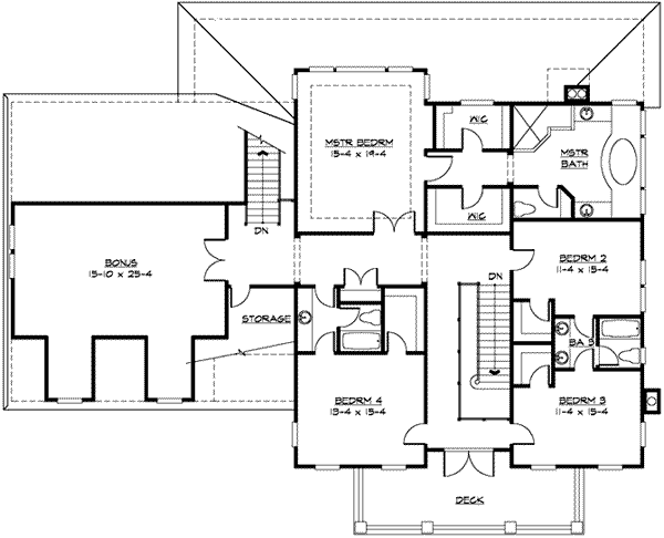 upper floor house blueprint