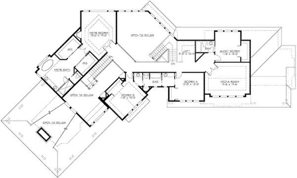 upper floor house blueprint