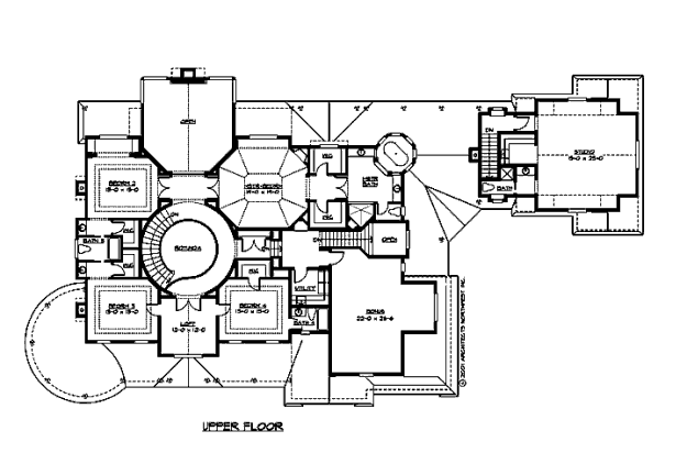 upper floor house blueprint