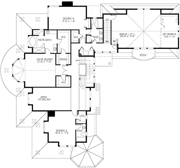 upper floor house blueprint